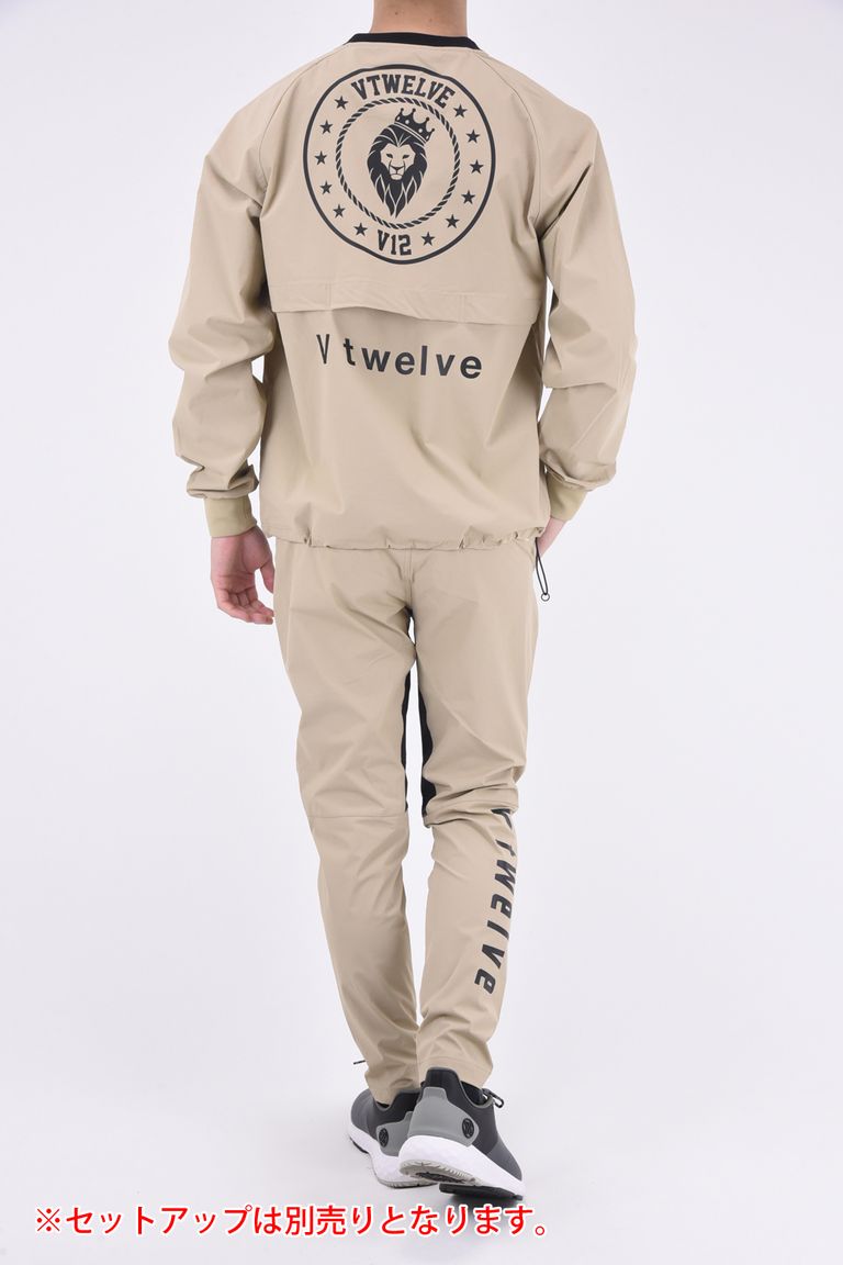 V12 - UT JKT / ロゴ アースカラー ナイロンプルオーバージャケット 