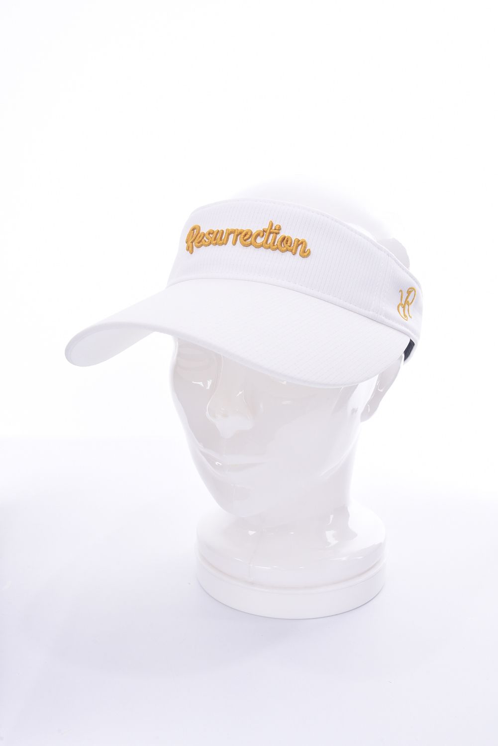 Resurrection - 【レディース】 RIBBON WIDE SUNVISOR / GMロゴ リボンサンバイザー ホワイト | GOSSIP  GOLF