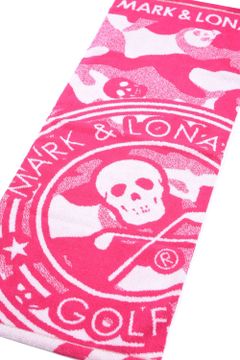 【プレゼント好適品】 FACE TOWEL(BIG) / スカルカモフラージュ柄 今治 フェイスタオル (ピンク)