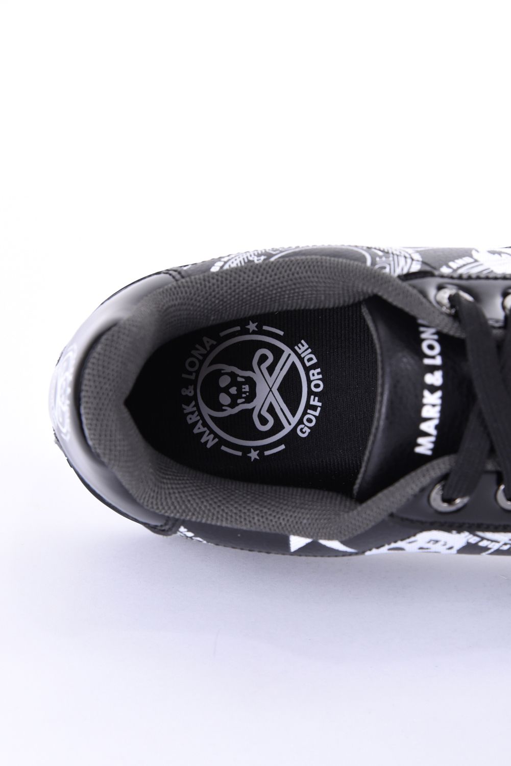 【2026AW 木村拓哉さん着用】 ATRAS SPIKELESS GOLF SNEAKERS / ロゴグラフィック ローカット スパイクレススニーカー (ブラック)