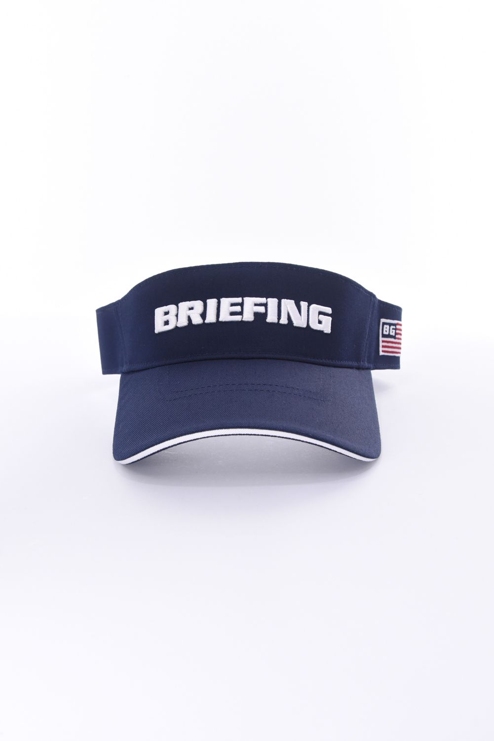 MENS BASIC VISOR / ブランドロゴ刺繍 ベーシック サンバイザー (ネイビー)