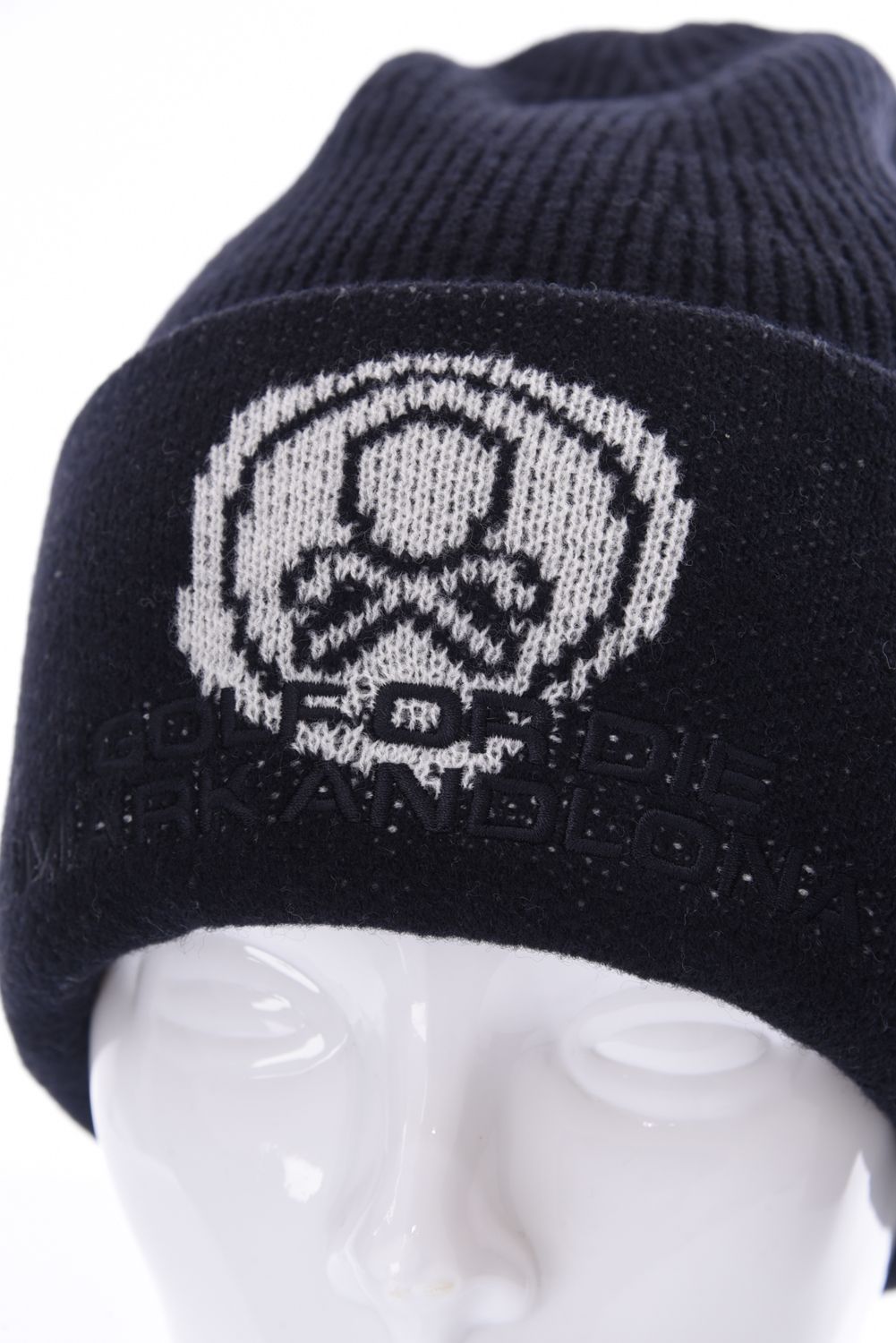 RUSTY BEANIE KNIT CAP / ウールアクリル ニット キャップ (ブラック)