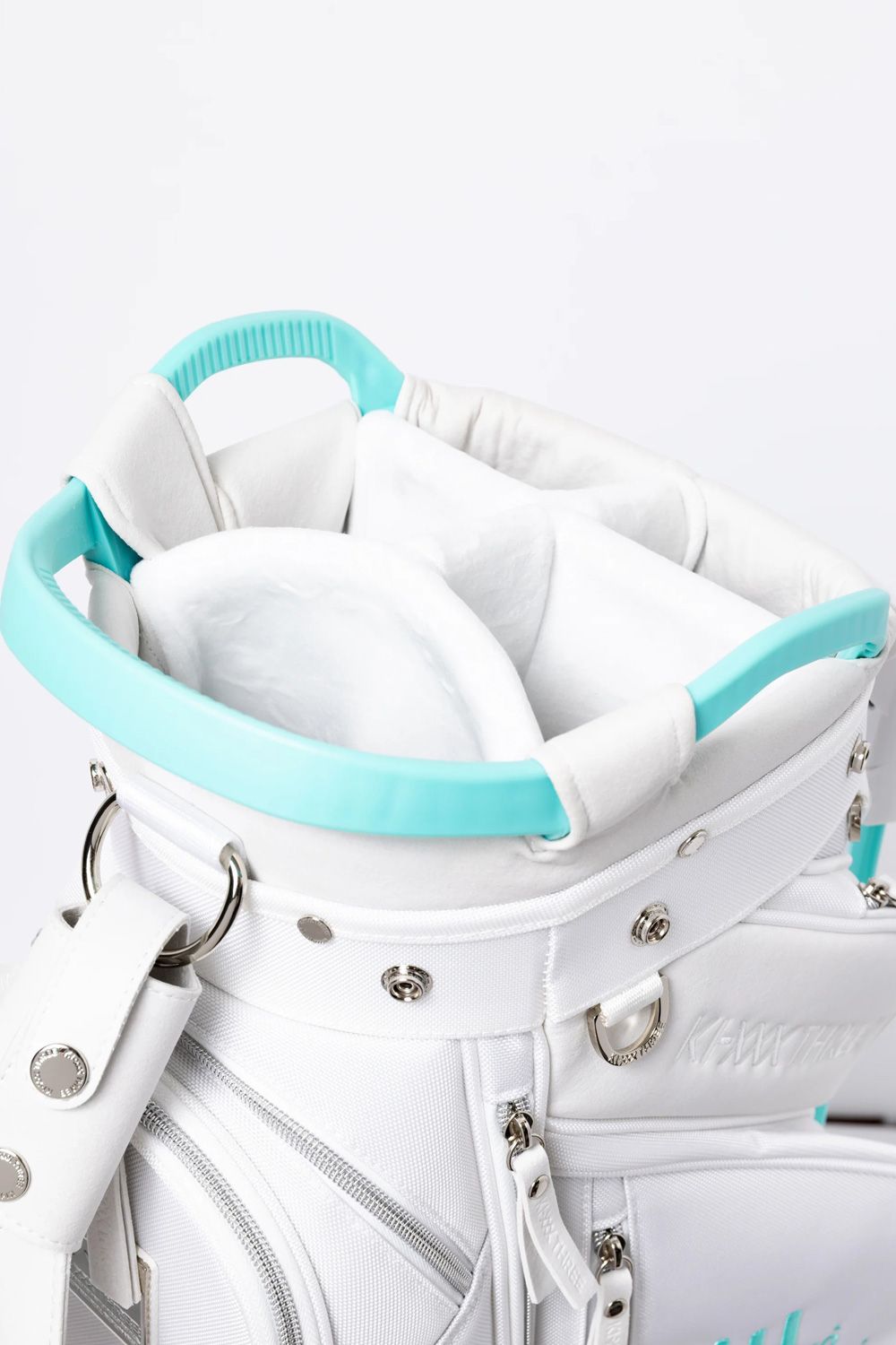 【銀行振込・代金引換不可】【返品・交換不可】 NYLON BASKET STAND CB / ナイロン バスケット スタンド キャディバッグ (ホワイト/ターコイズ)