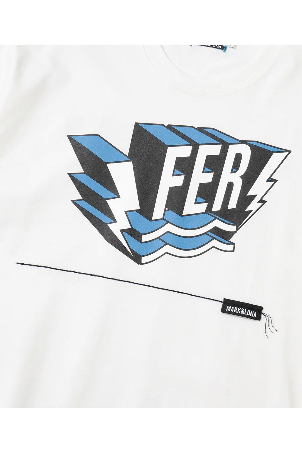 【26SS】【FER COLLECTION】 SWAG LOGO RELAX TEE / 3Dロゴプリント ステッチワーク クルーネックTシャツ (ホワイト)