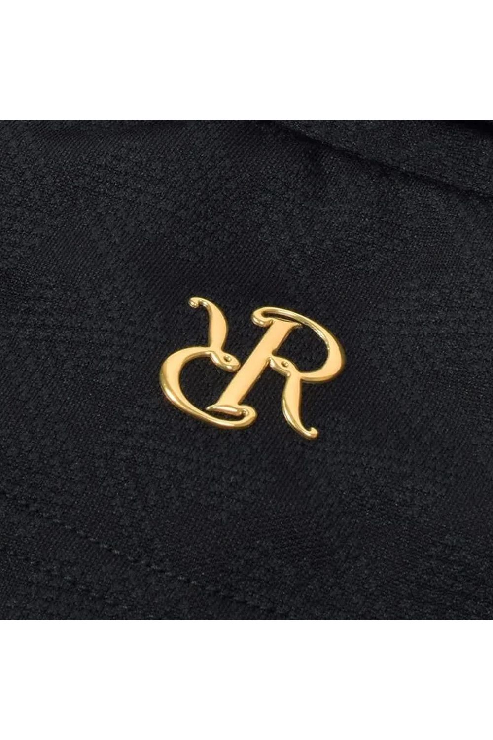 【26AW】【レディース】 WOMENS GM JACQUARD POLO L/S / オリジナルテキスタイルジャガード ロングスリーブ ボタンダウンポロシャツ (ブラック)*