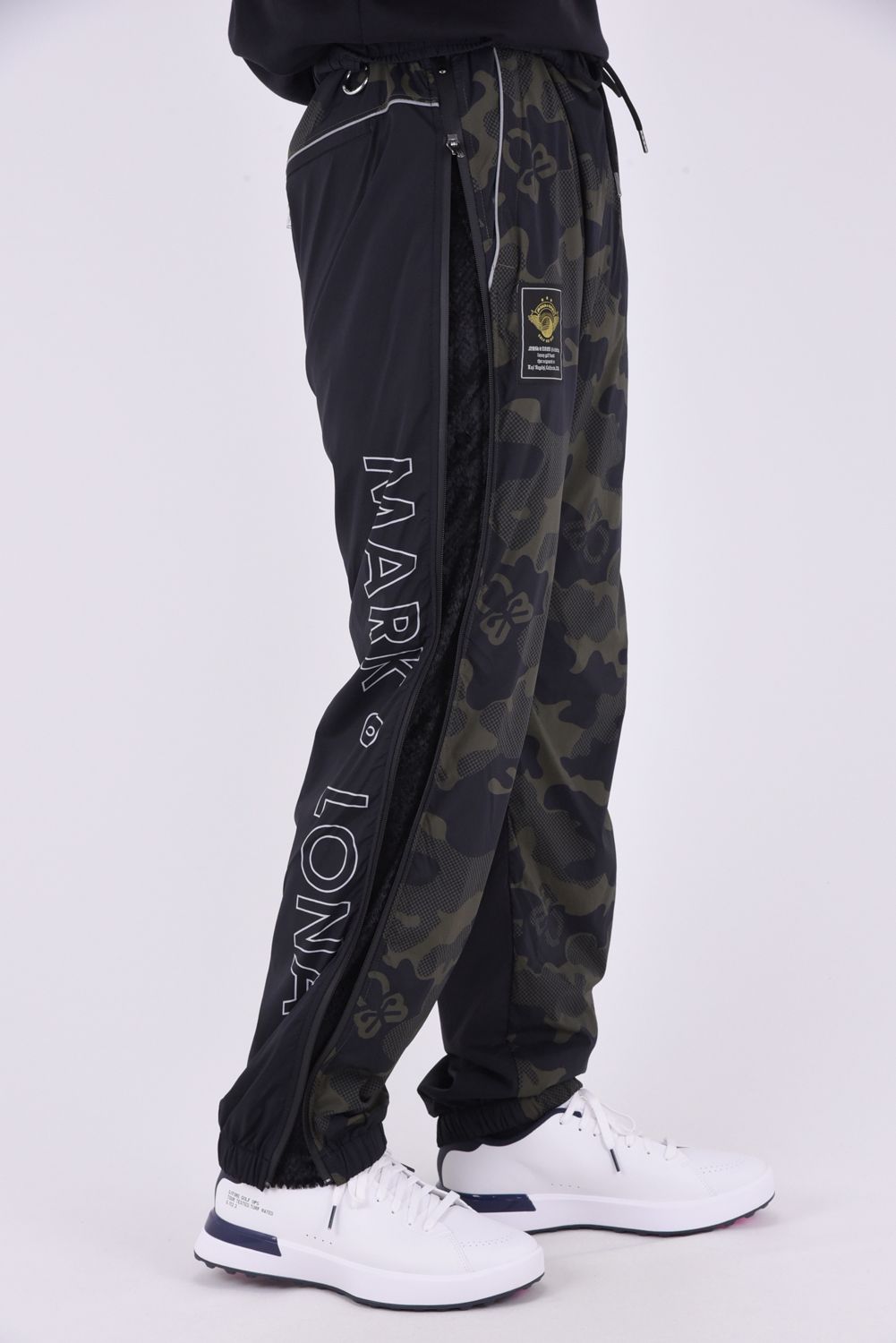【26AW】 PLURI CAMO TECHNICAL PANTS / スカルカモフラージュ サイドファスナー ロングパンツ (ブラック)