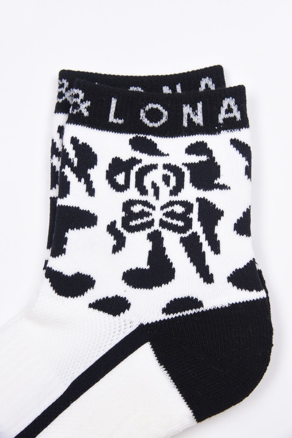 【26SS】 PANTERA GRIP ANKLE SOCKS / レオパードパターン ジャパンメイド アンクルソックス (ホワイト)