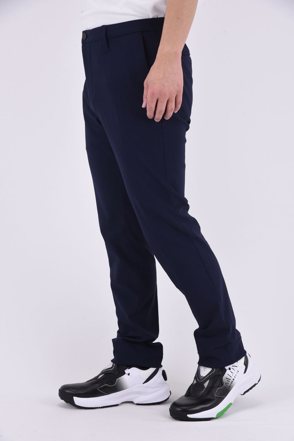 【25SS】 MENS BASIC PANTS / ベーシック フルレングス ストレッチ パンツ (ネイビー)