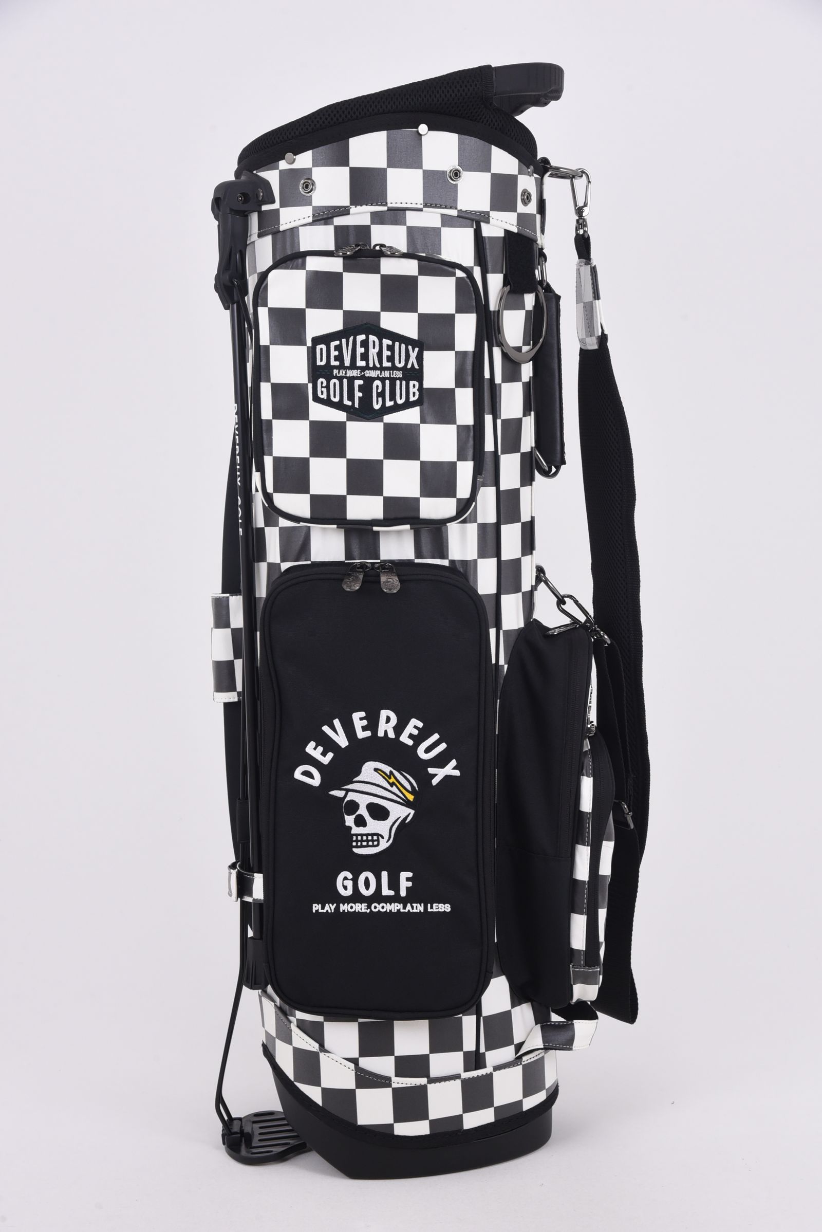 【銀行振込・代金引換不可】【返品・交換不可】 ALL CHECKER CADDIE BAG / 総チェック柄 スタンドタイプ キャディバッグ (ホワイト)