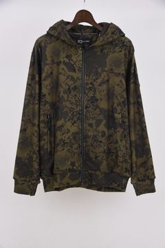 【25AW】 FLOWER CAMO FULL ZIP HOODIE / フラワーカモ フルジップパーカー (カーキ)