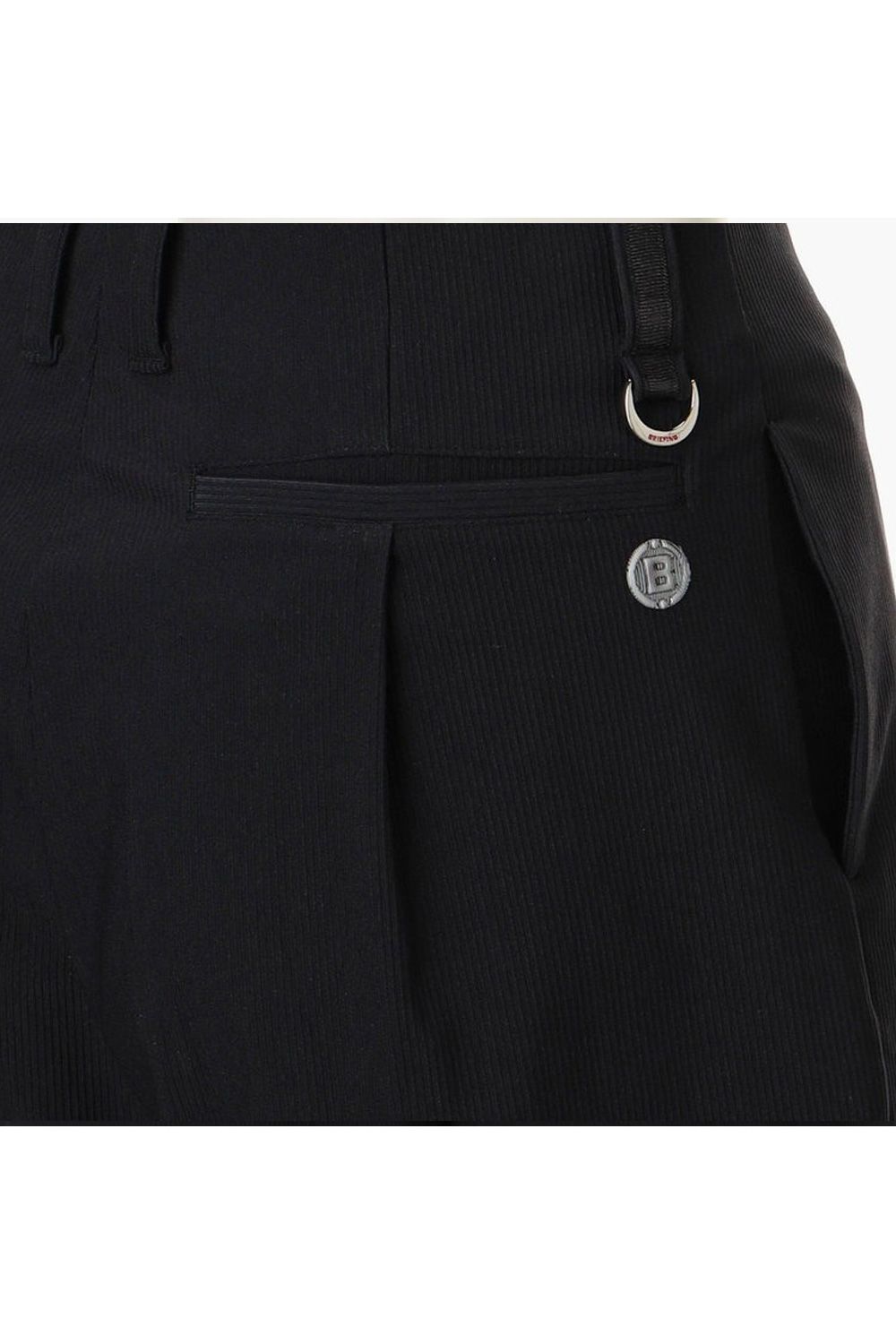 【25AW】【レディース】 WS CORDUROY SINGLE PLEATED SHORT PANTS / コーデュロイ タックプリーツ ショートパンツ (ブラック)
