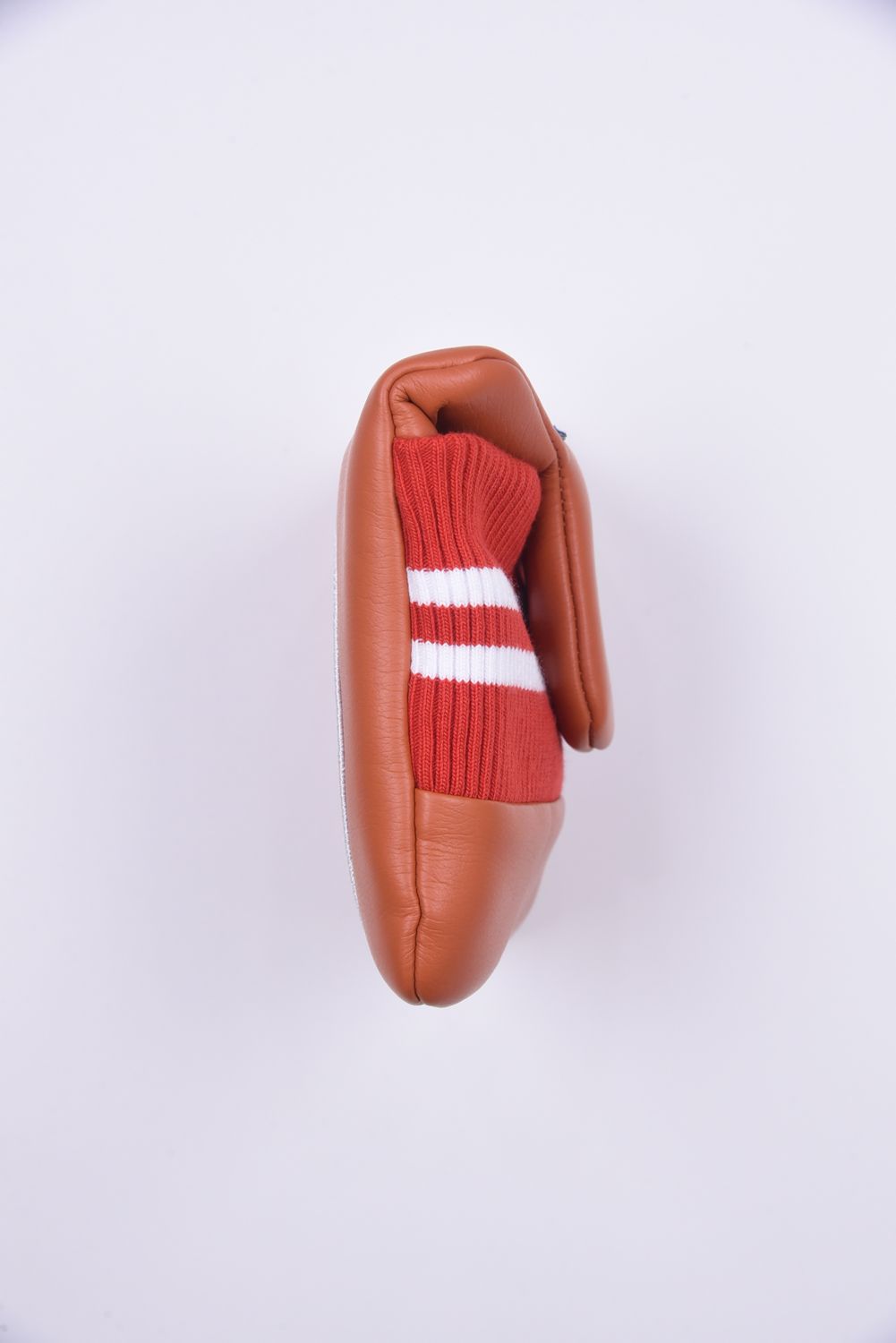U-LEATHER MALLET PUTTER COVER / シンセティックレザー ワッペン マレット型 パターカバー (ラグーナオレンジ)