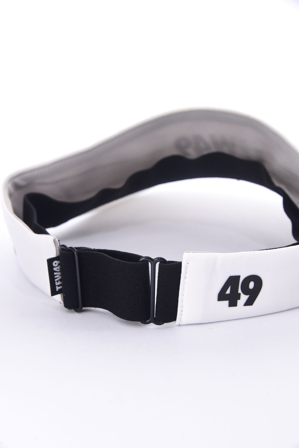 TAFFETA SUN VISOR / ブランドロゴ サンバイザー (ホワイト)