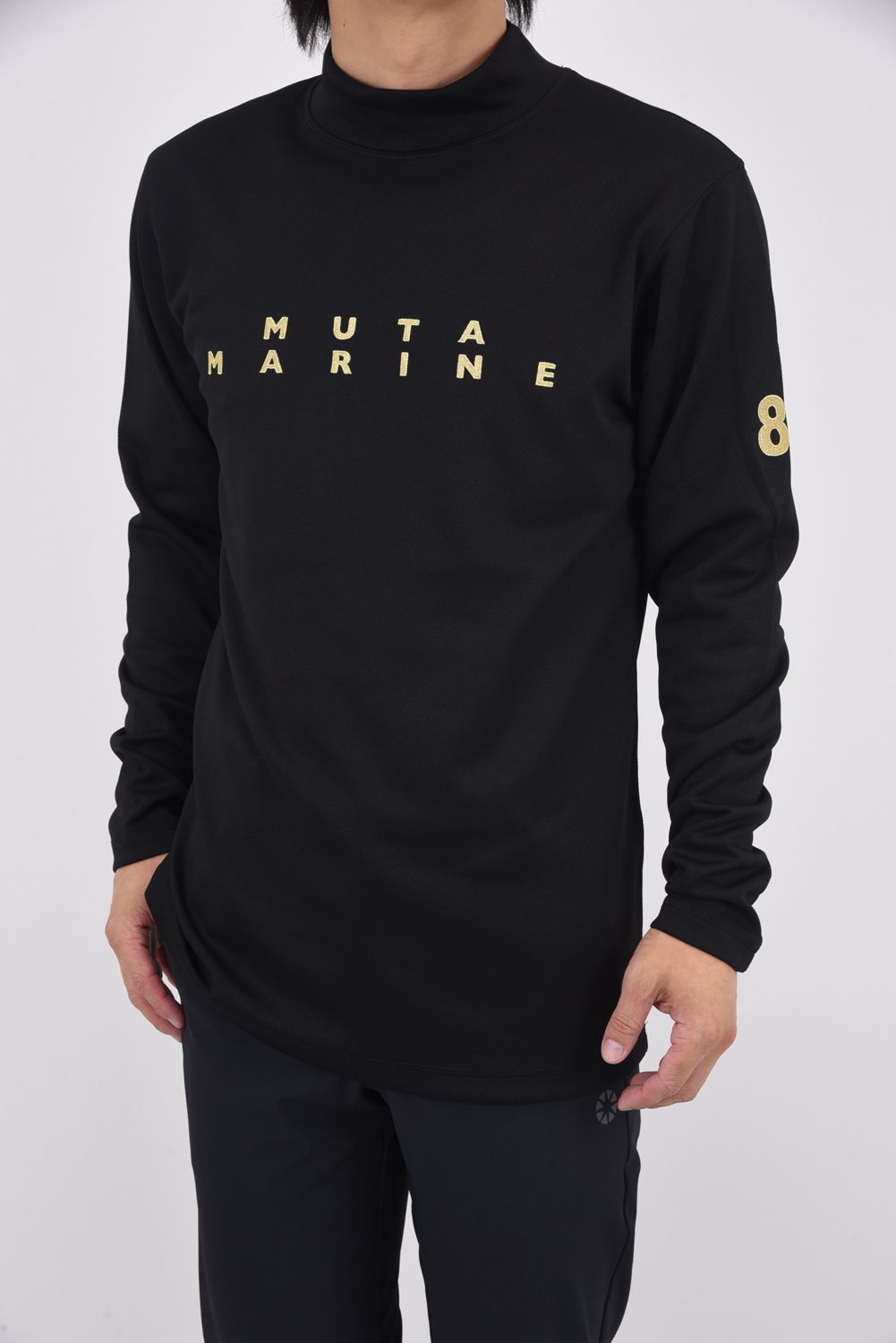 【25AW】 STRETCH MOCK NECK / ストレッチ モックネック Tシャツ (ブラック)