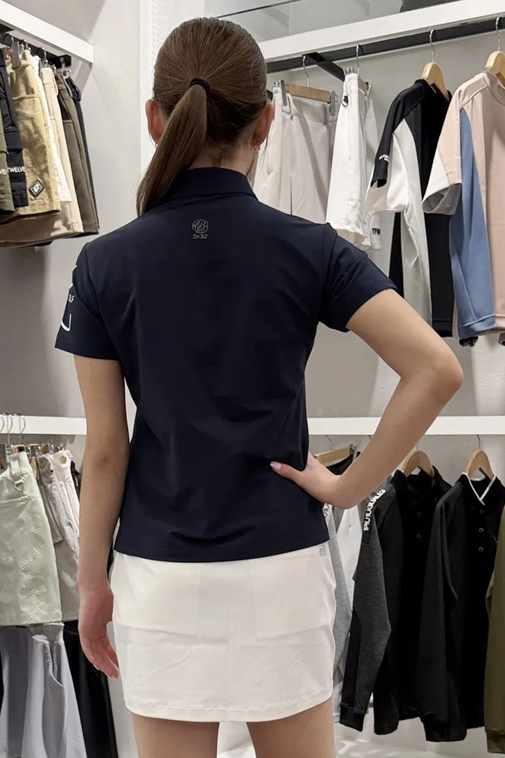 【ポイント10倍】 【26SS】【レディース】 BOSELLI DRY SHIRTS / ドライシャツ (ネイビー)*