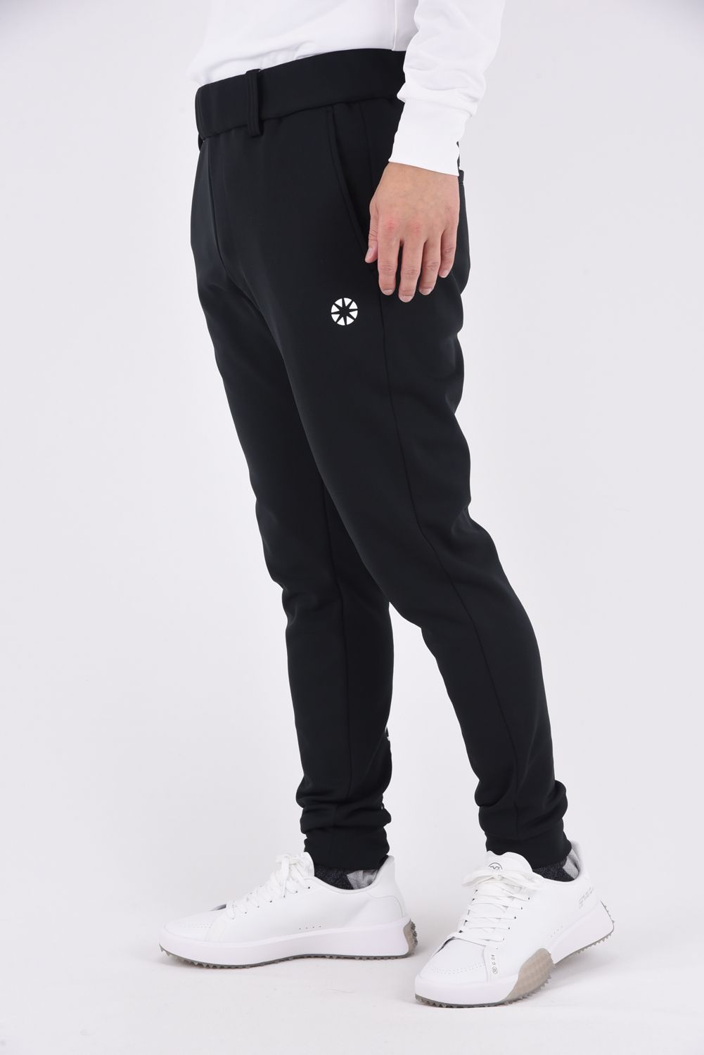 BASIC LONG PANTS MENS / テックスブリッド リブパンツ (ブラック)