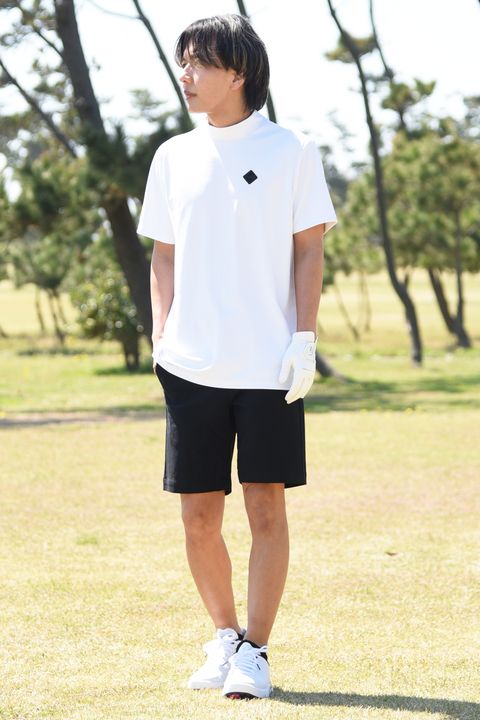 【BRIEFING GOLF】 ホワイトの別注モックを使用したスタイリング