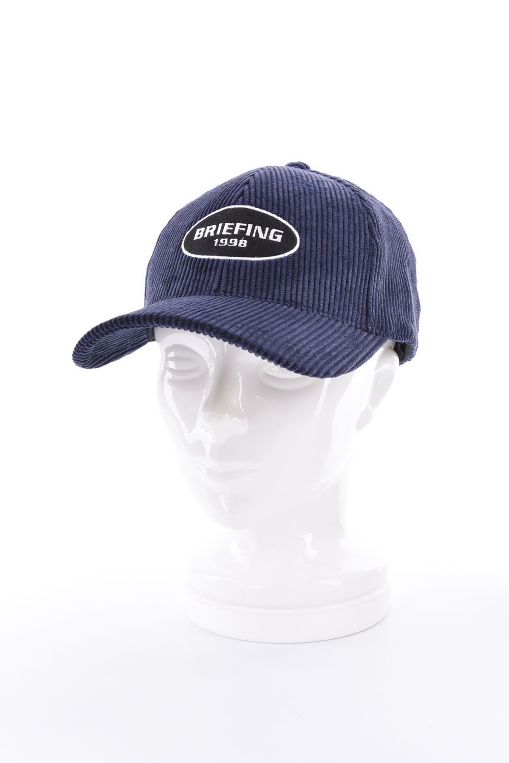 【26AW】 MEN’S CORDUROY OVAL LOGO CAP / コーデュロイ生地 オーバルロゴワッペン キャップ (ネイビー)