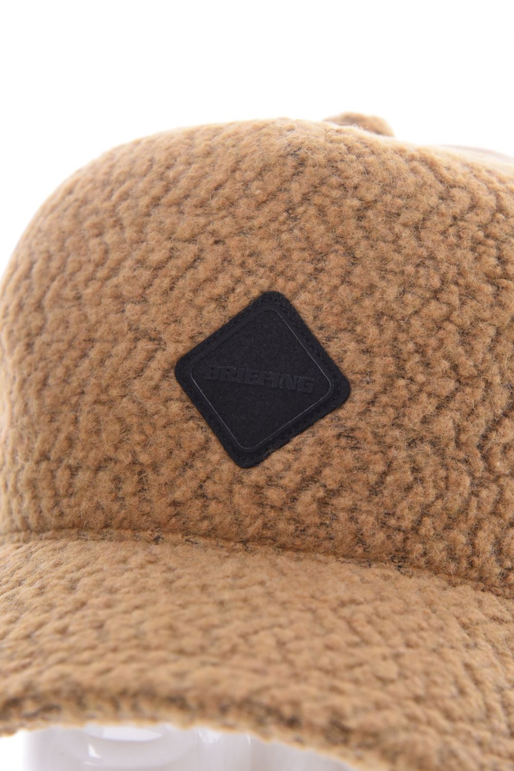 MEN’S WOOL BOA CAP / ウール混 ダイヤモンドロゴ ボアキャップ (ベージュ)