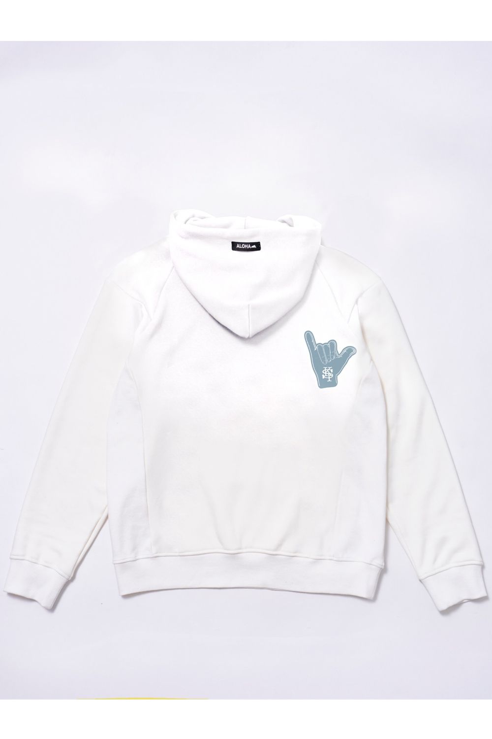 【26AW】 Mahana Standneck Hoodie (Hawaii State) / 裏起毛 カレッジスタイル プルオーバーパーカー (ホワイト) (10月入荷予定）