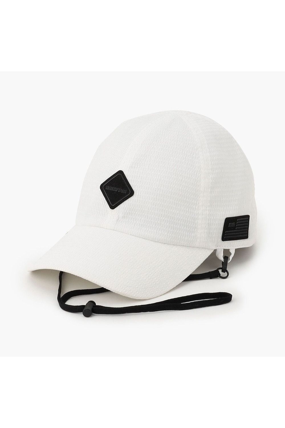 【26SS】【レディース】 WOMEN’S SEERSUCKER CORD STRAP CAP / シアサッカー コードストラップ付き キャップ (ホワイト)