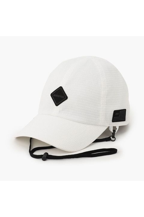 【26SS】【レディース】 WOMEN’S SEERSUCKER CORD STRAP CAP / シアサッカー コードストラップ付き キャップ (ホワイト)