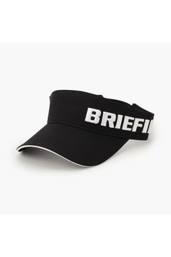 【26SS】 MEN’S ROUND LOGO VISOR / アシンメトリー ラウンドロゴ サンバイザー (ブラック)