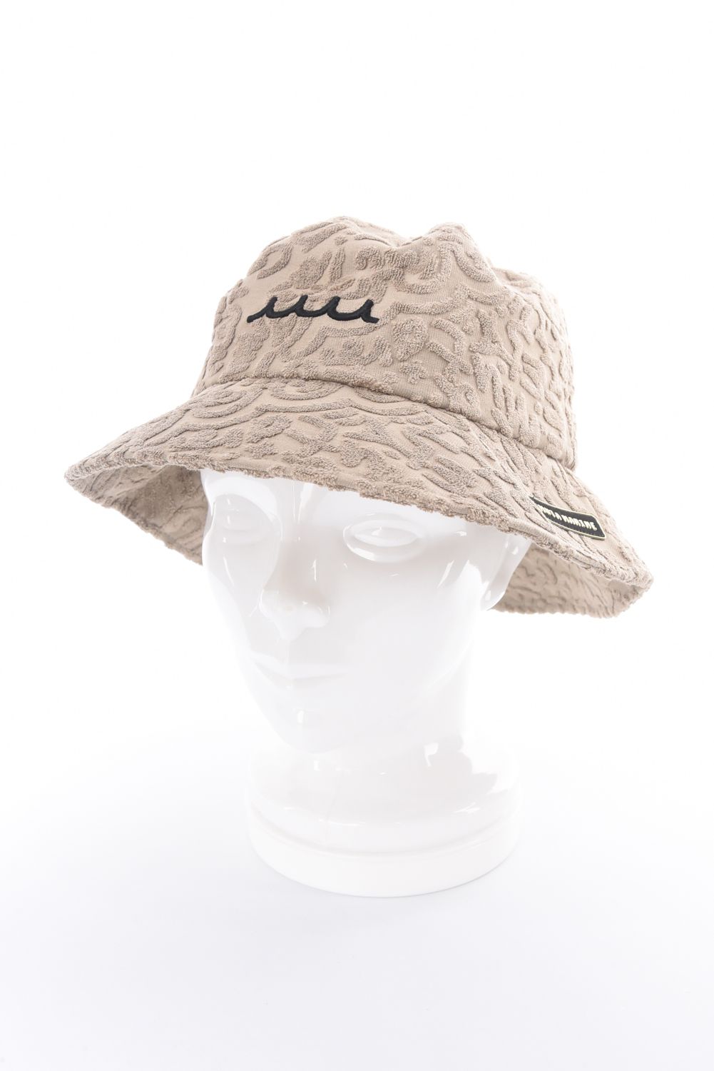 【26SS】 LINE ART PILE BUCKET HAT / パイル生地 ラインアート バケットハット (ベージュ)