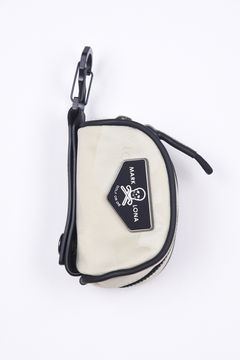 PREMIUM GAUGE BALL POACH / コーデュラナイロン レザーパイピング オリジナルカモジャカード ボールポーチ (アイスグレー)