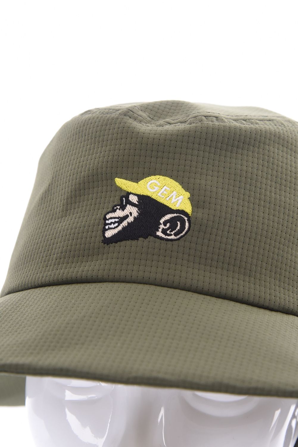 【26SS】 BUCKET HAT / モンキー刺繍ワッペン バケットハット (カーキ)