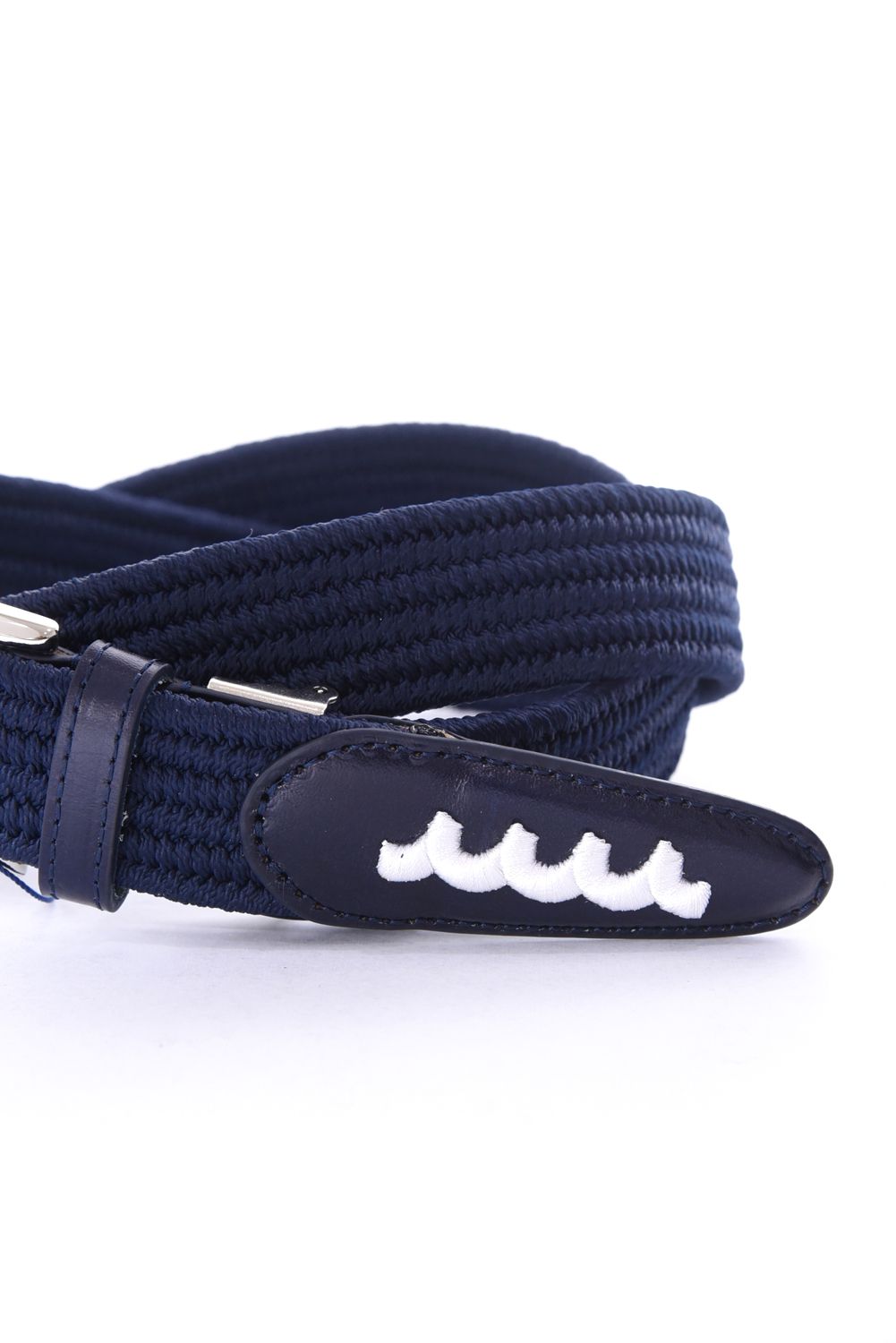 muta - LEATHER COMBINATION MESH BELT / レザー