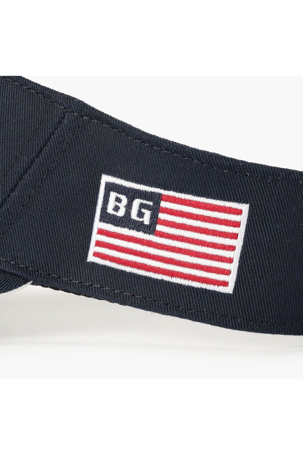 【26AW】 MEN’S COLLEGE LOGO VISOR / カレッジロゴ刺繍 サンバイザー (ネイビー)