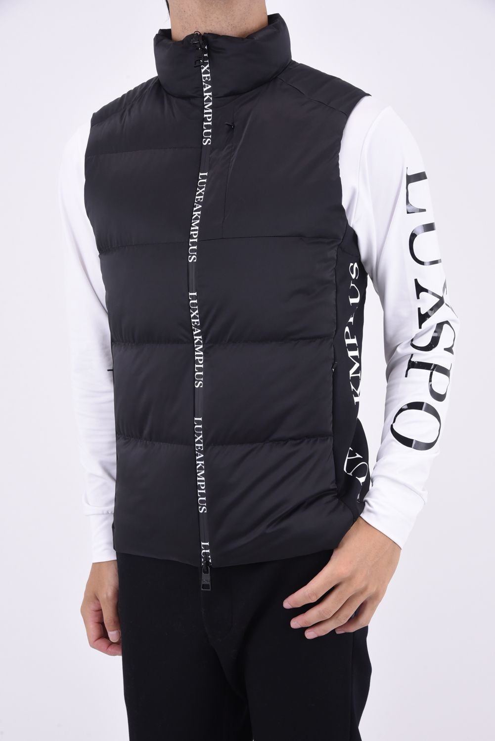 FIT VEST / サイドロゴ フィット ベスト (ブラック)