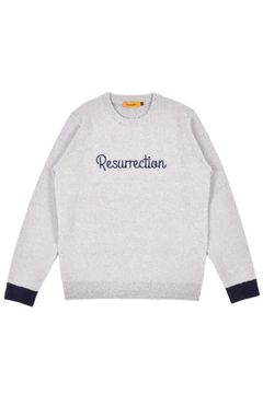 【26AW】【レディース】 ACCENT BOUCLE KNIT / アクセントリブ ブークレニット (グレー)*