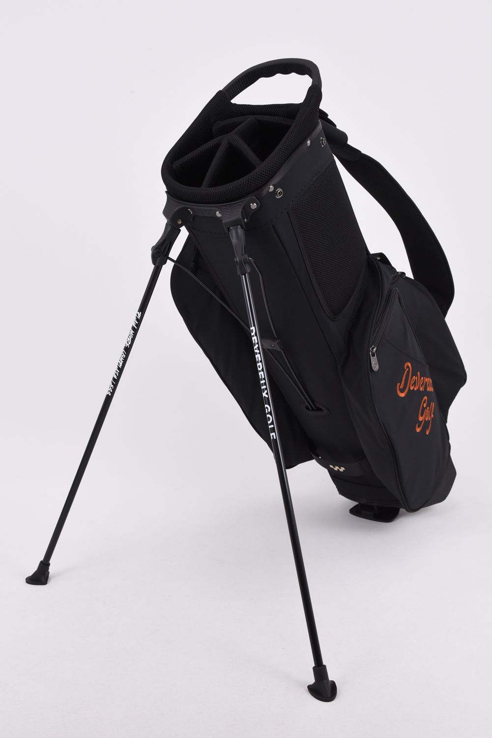 【26AW】 PIONEER TOWN Logo Assorted CADDIE BAG / ロゴアソート スタンドタイプ キャディバッグ (ブラック)
