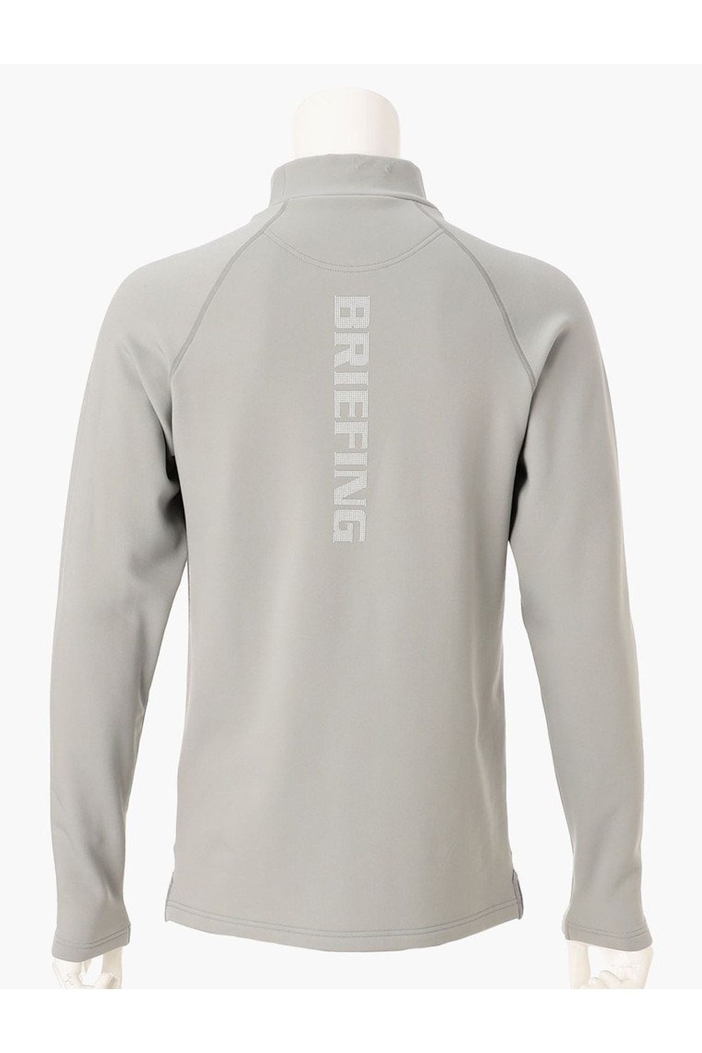 【26AW】 MEN’S WARM LS HIGHNECK / 秋冬仕様 起毛素材 ベーシック 長袖モックネックTシャツ (グレー)
