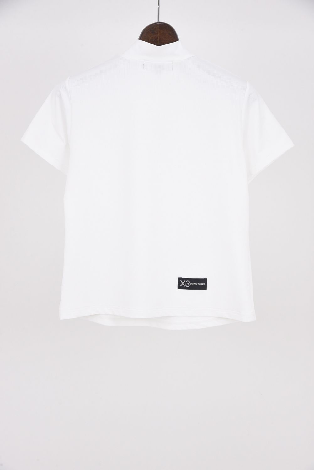 【26SS】【レディース】 DOT MESH MOCK TEE / ドットメッシュ モックネックTシャツ (ホワイト)