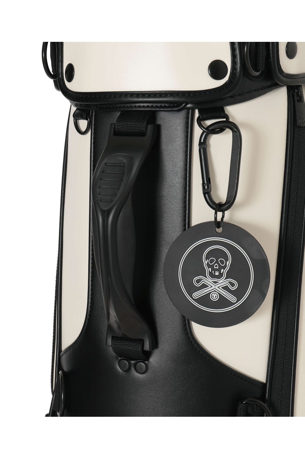 【26SS】【T-LINE】【銀行振込・代金引換不可】【返品・交換不可】 VELOCITY ROLL HYBRID STAND BAG / モノトーン シンセティックレザー スタンドタイプ キャスター付きキャディバッグ (ホワイト)