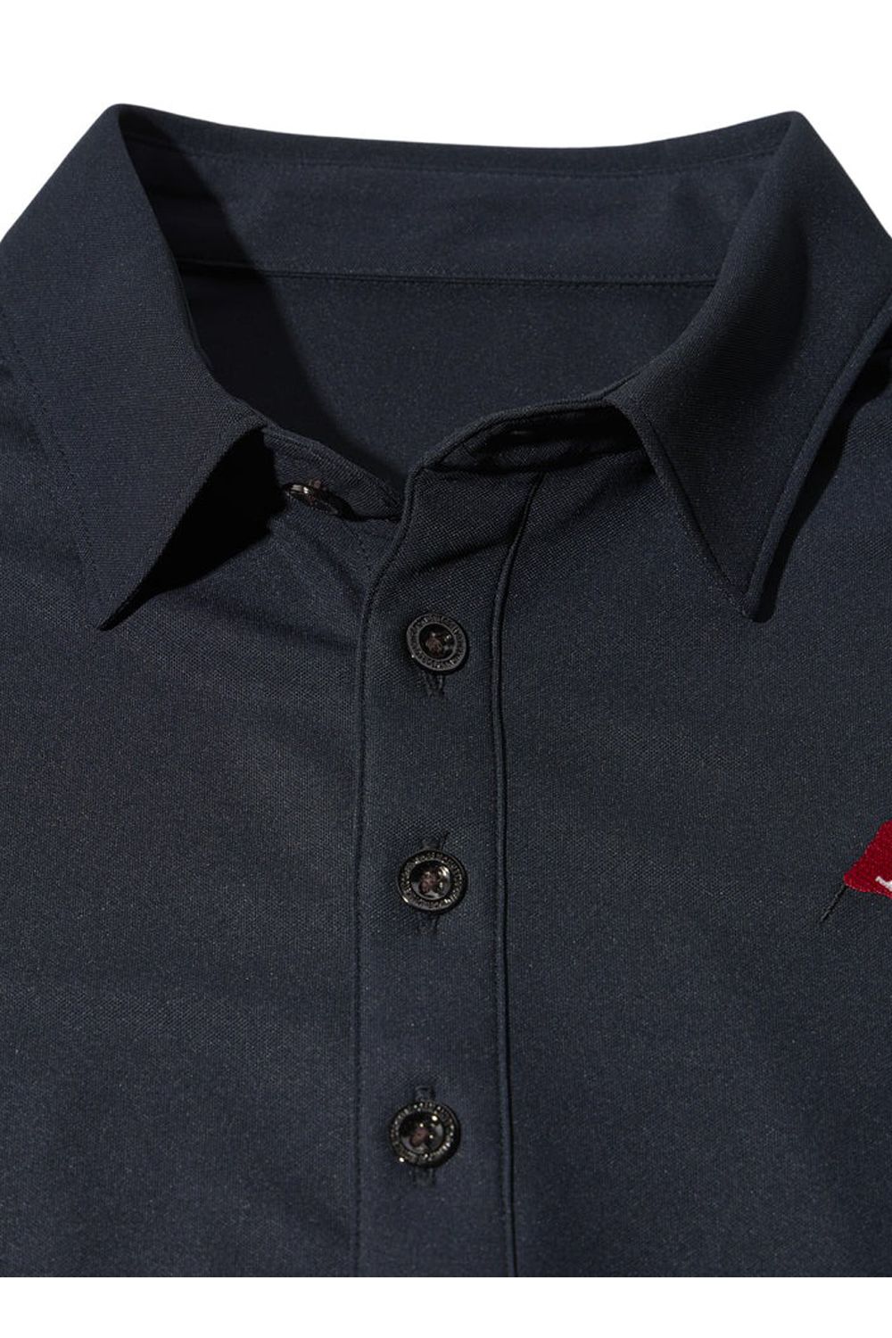 【26SS】 MICRO KANOKO COOL POLO / マイクロカノコ素材 バックロゴプリント ポロシャツ (ブラック)