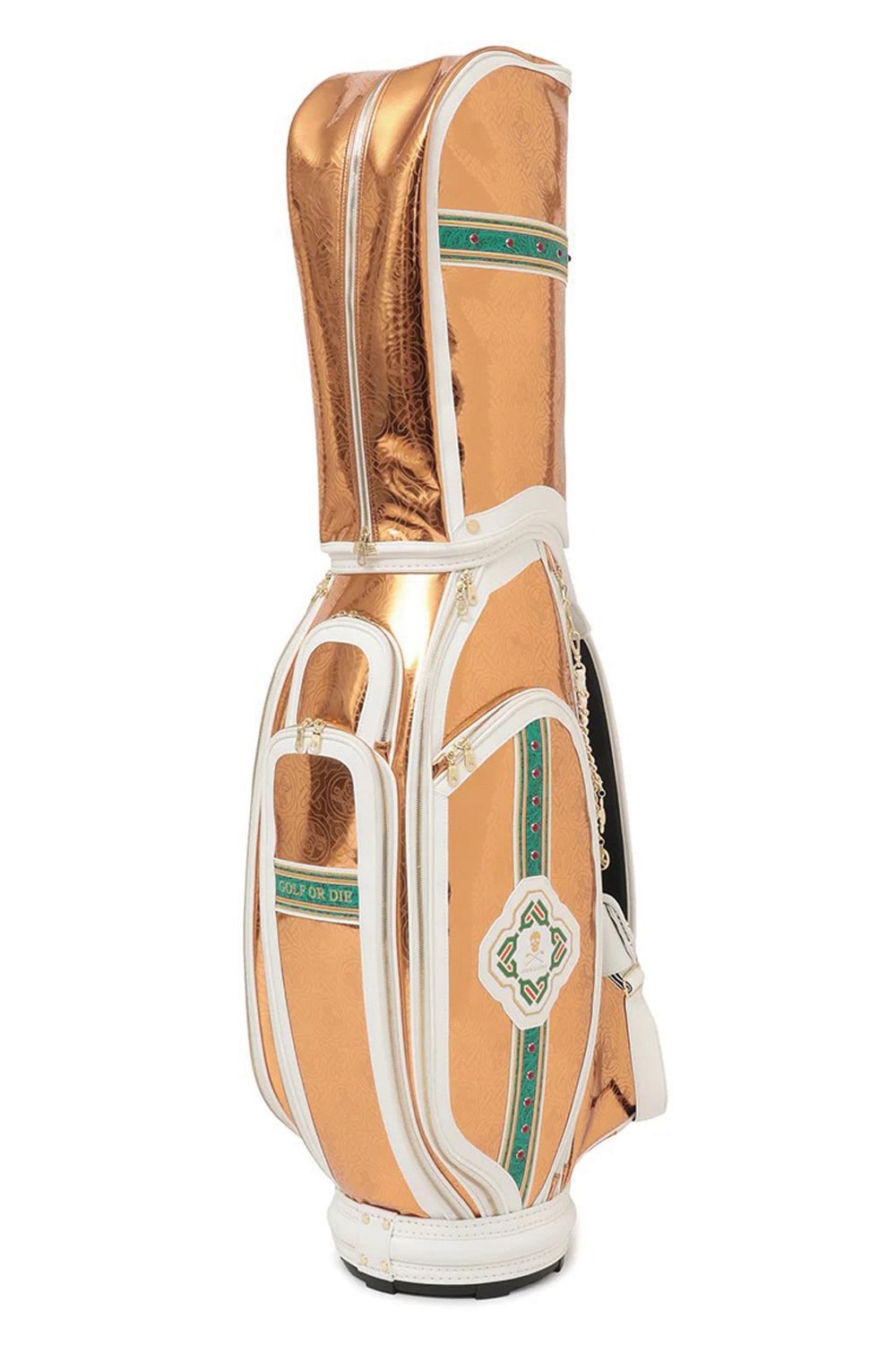 【26SS】【銀行振込・代金引換不可】【返品・交換不可】 STELA CHROME EDITION CADDY BAG / ミラーエナメル アラベスクパターン カートタイプ キャディバッグ (カッパー) (2月18日入荷予定)