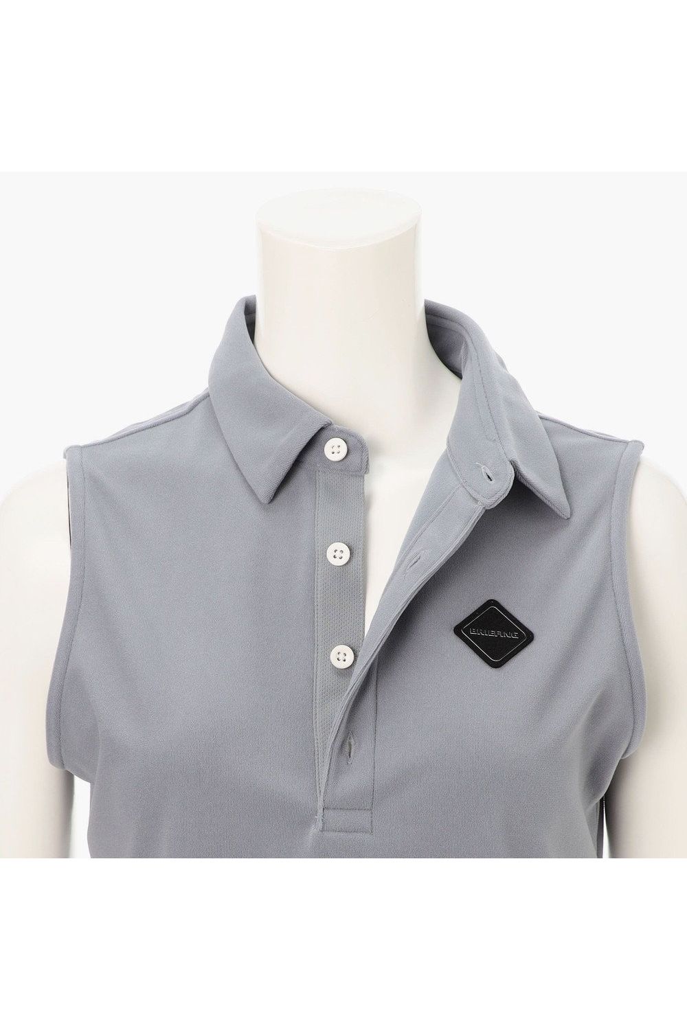 【26SS】【レディース】 WOMEN’S DRY PILE NS SHIRT / ドライパイル生地 ノースリーブポロシャツ (グレー)