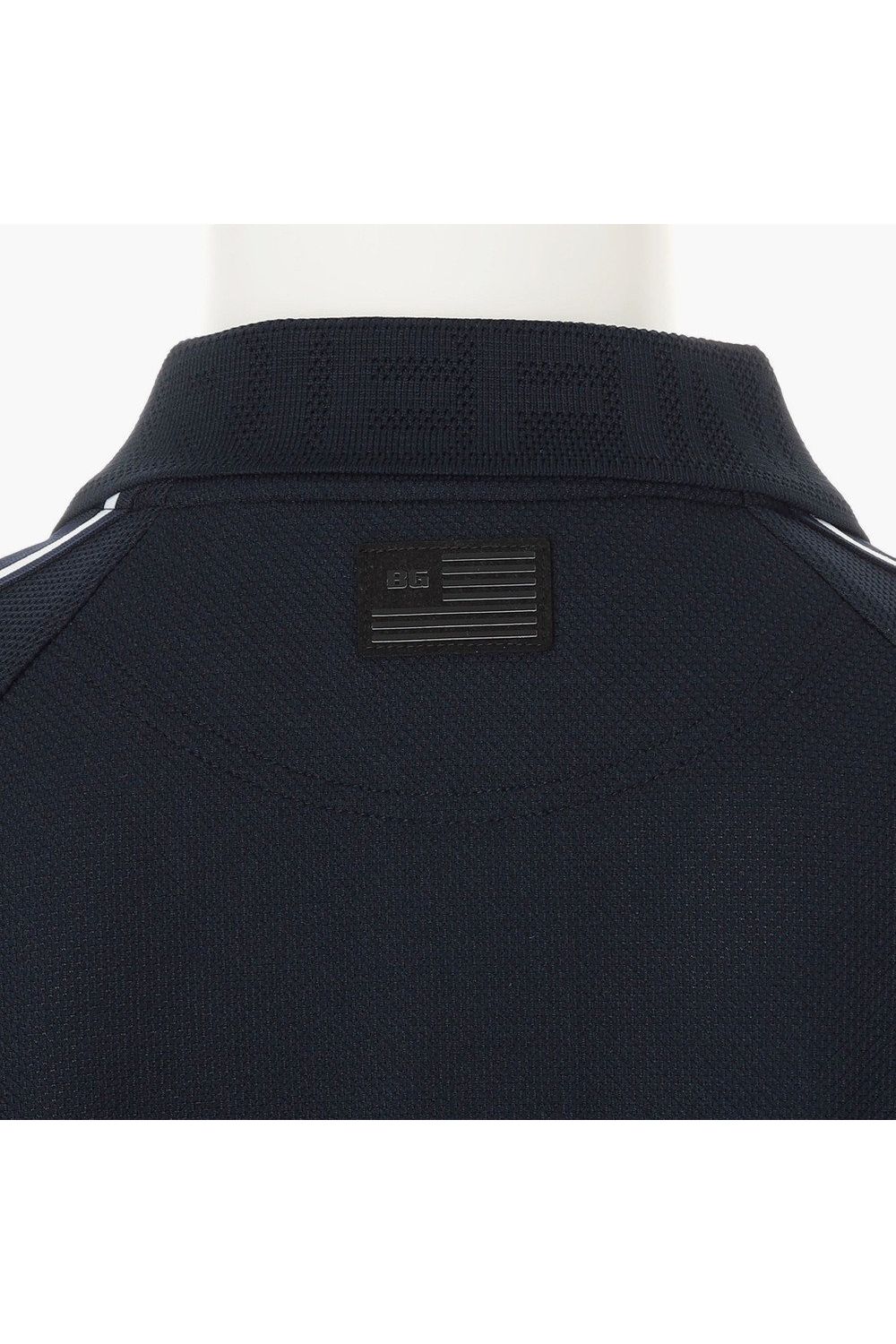 【26SS】 MEN'S LINE POLO RF / カノコ生地 ラインロゴテープ リラックスフィット ポロシャツ (ネイビー)