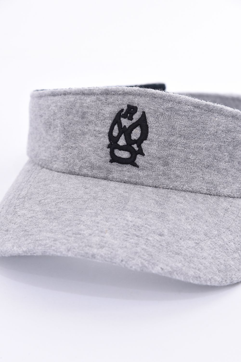 PILE VISOR / ルチャロゴ 刺繍 パイル サンバイザー グレー