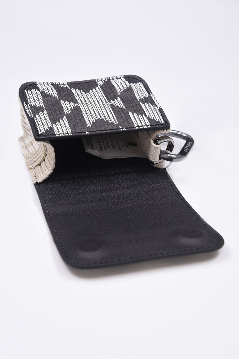 ROMEO BALL POUCH / ニットファブリックプリント ボールポーチ (グレー)