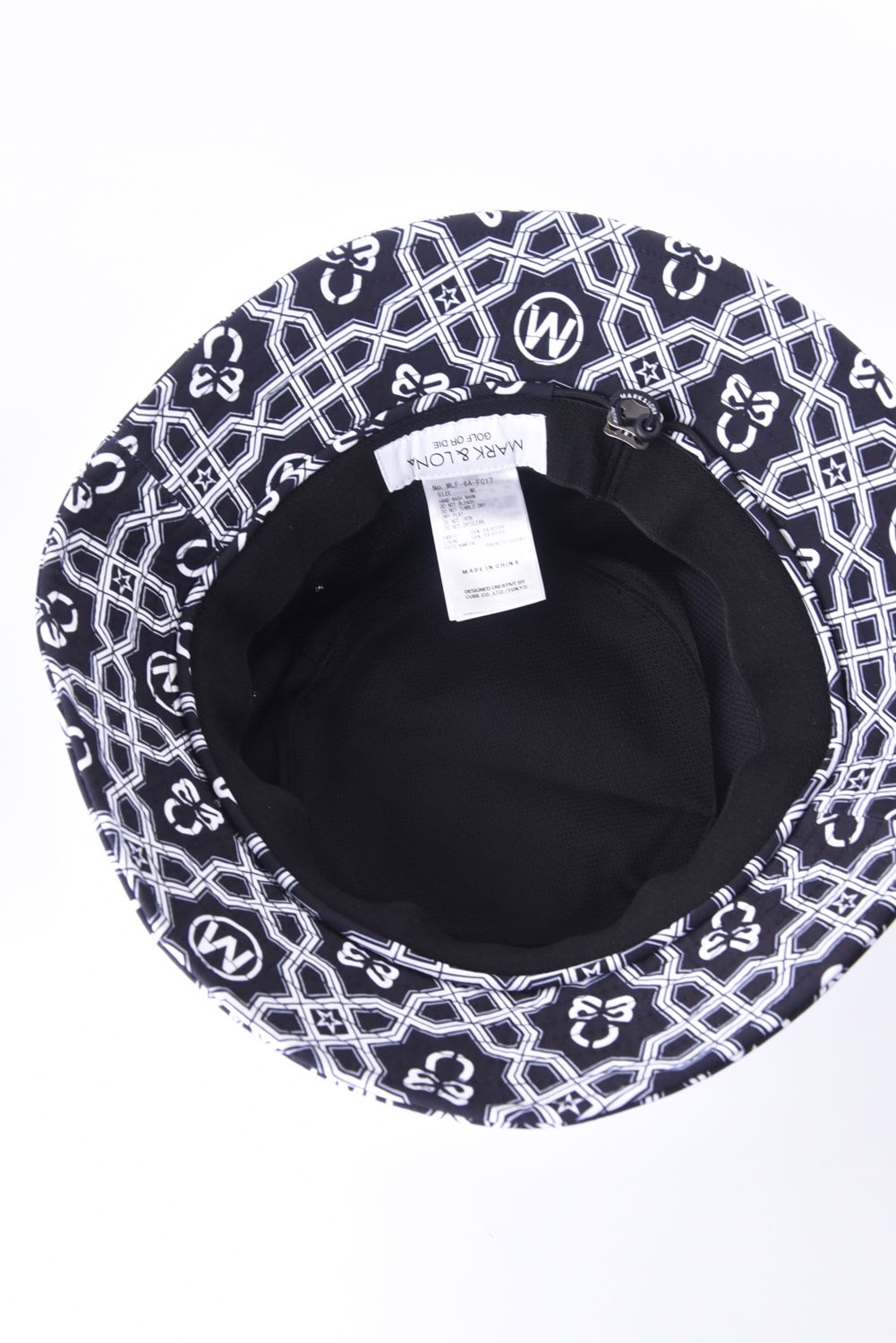 【26SS】 DOMINANT BUCKET HAT / ジオメトリックパターン総柄 バケットハット (ブラック)
