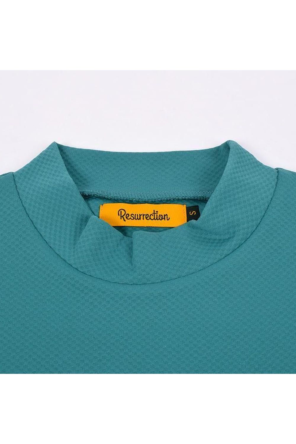 【25SS】【レディース】 WOMENS DOLMAN SLEEVE MOCK NECK / シリコンロゴ ドルマンスリーブ モックネックTシャツ (ブルーグリーン)*