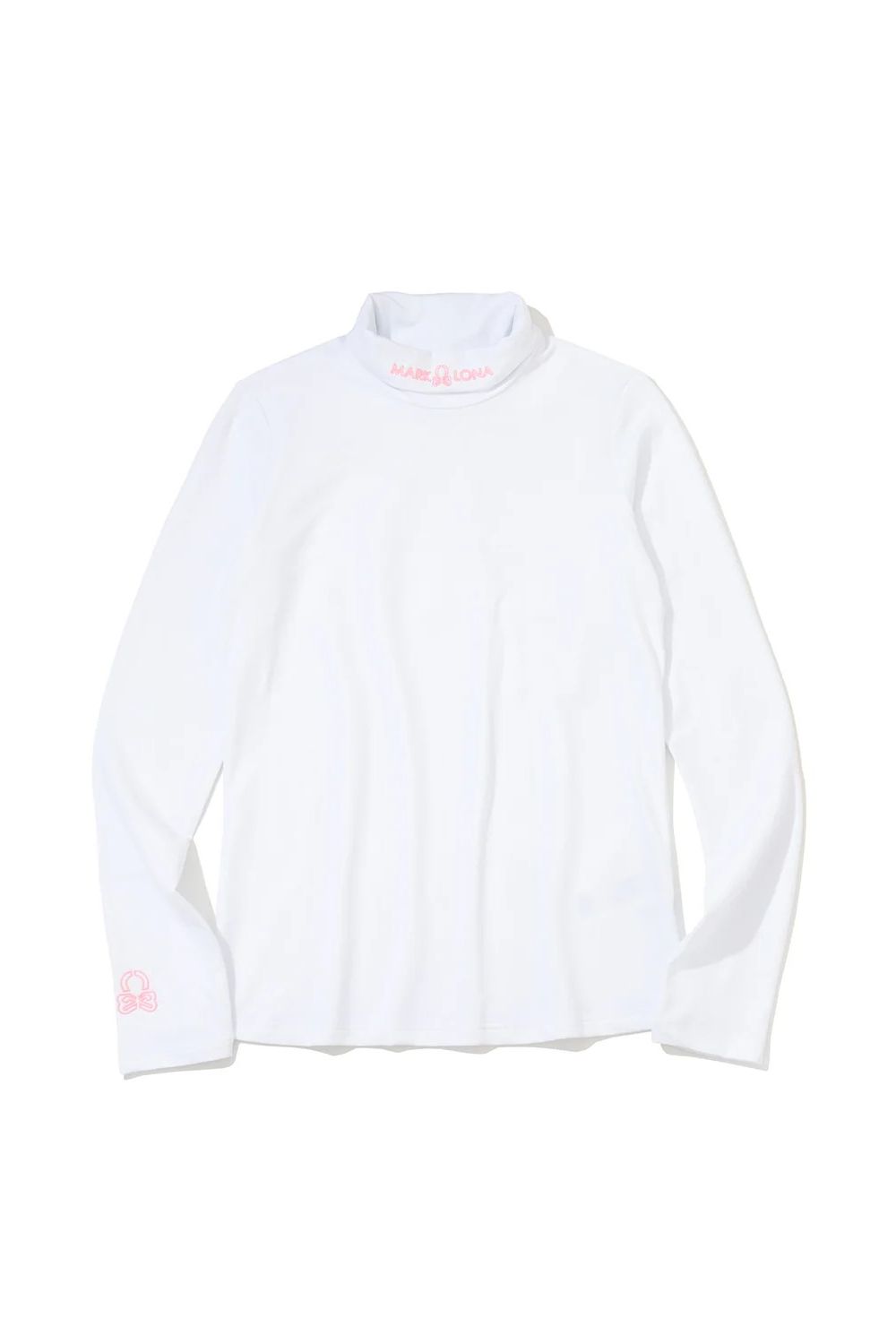 【26AW】【レディース】 ELEMENT THERMAL TURTLENECK / スカルプリント 起毛フリース タートルネックシャツ (ホワイト)