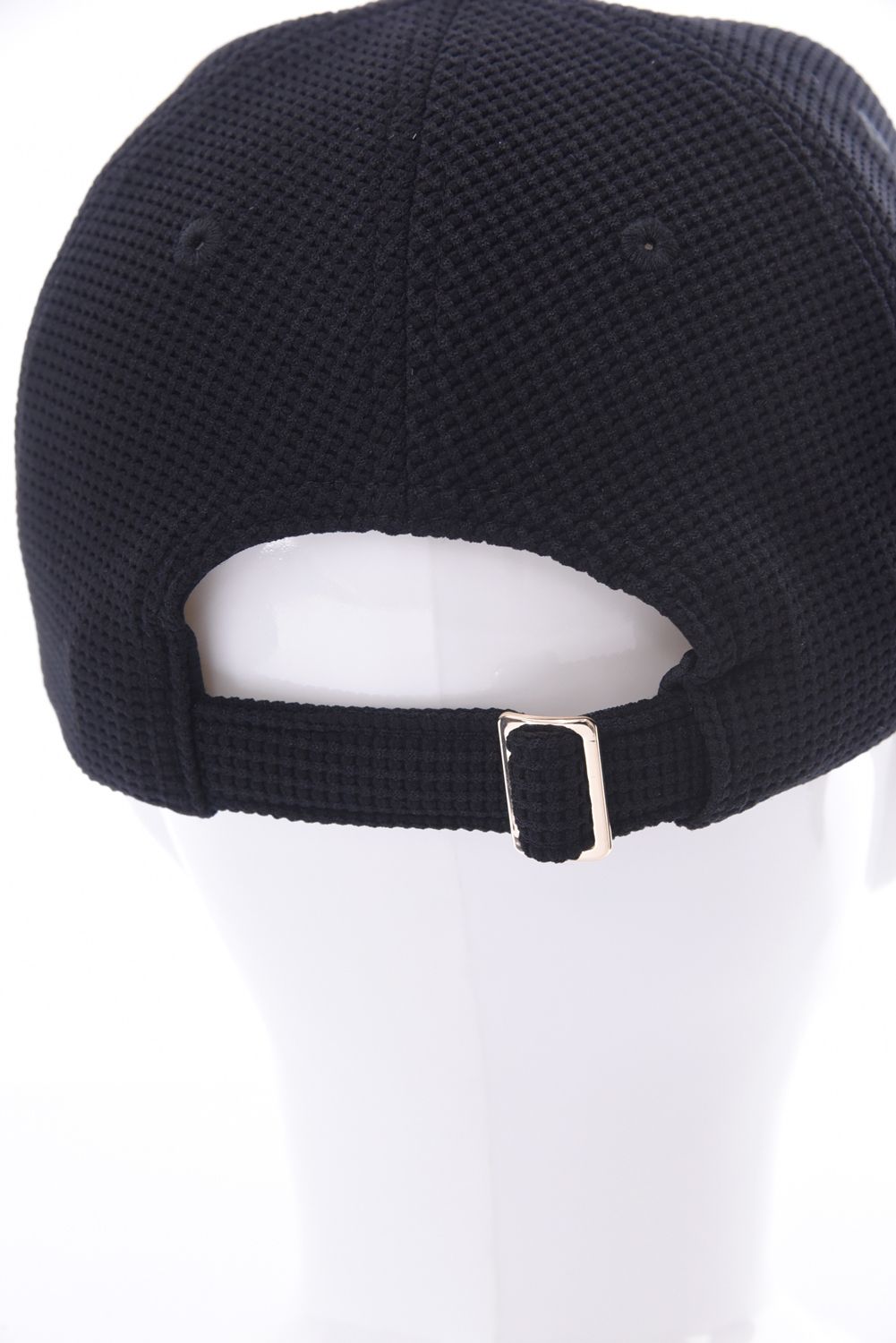 【26SS】 SILICON TAG WAFFLE CAP / シリコンタグ ワッフル キャップ (ブラック)*