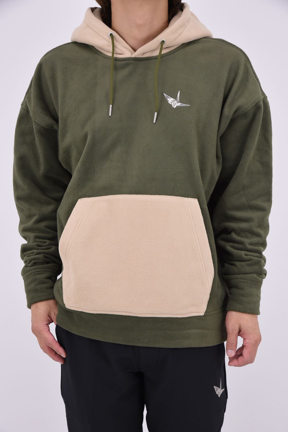 【26AW】 Fleece Hoodie / ツートーン フリースパーカー (カーキ)