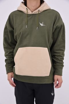 【26AW】 Fleece Hoodie / ツートーン フリースパーカー (カーキ)